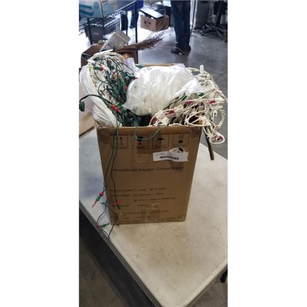BOX OF CHRISTMAS LIGHTS