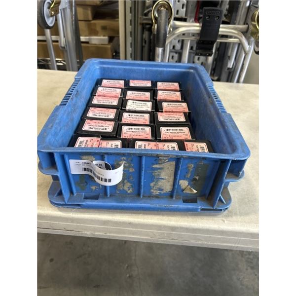 TRAY OF FLAT WOOD SCREWS