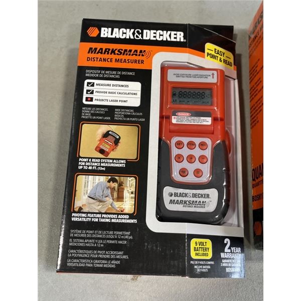 2 BLACK & DECKER DISTANCE MEASURERS