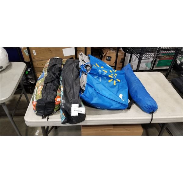 2 OZARK TRAIL TENTS AND BLOW UP MATTRESS