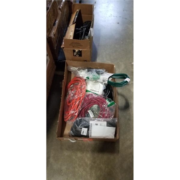 TRAY OF HEAVY DUTY EXTENSION CORDS