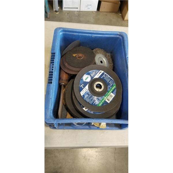 TRAY OF CUT OFF WHEELS