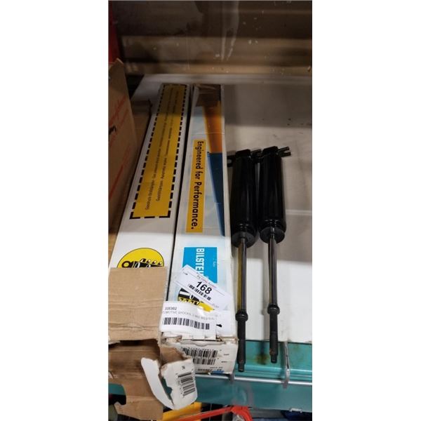 4 AUTOMOTIVE SHOCKS, 2 ARE BILSTEIN B8-5100 2023 1 TON FORD AND 2011 COROLLA