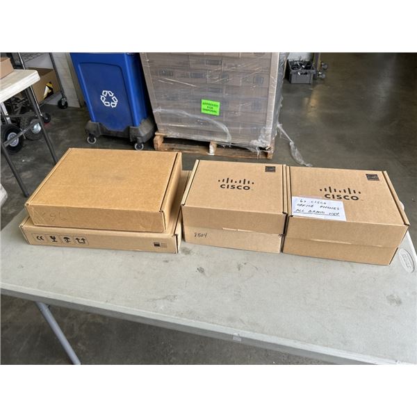 6 NEW CISCO OFFICE PHONES