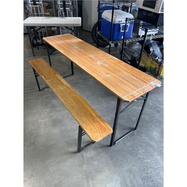 FOLDING PICNIC TABLE AND FOLDING PICNIC BENCH