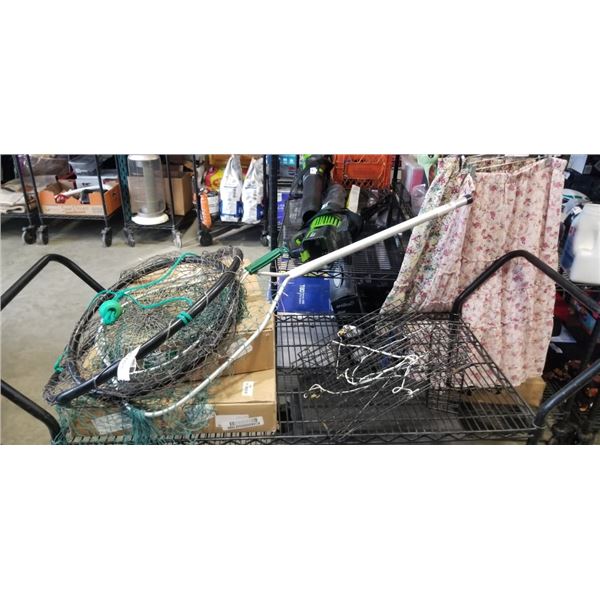 4 FISHING NETS AND A CRAB TRAP