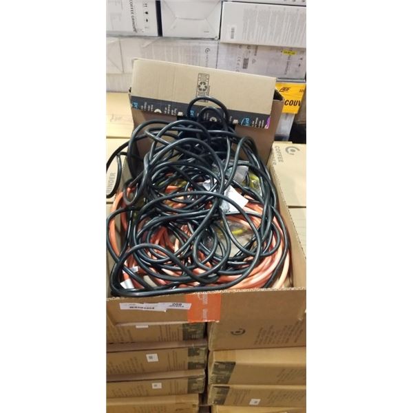TRAY OF HEAVY DUTY EXTENSION CORDS