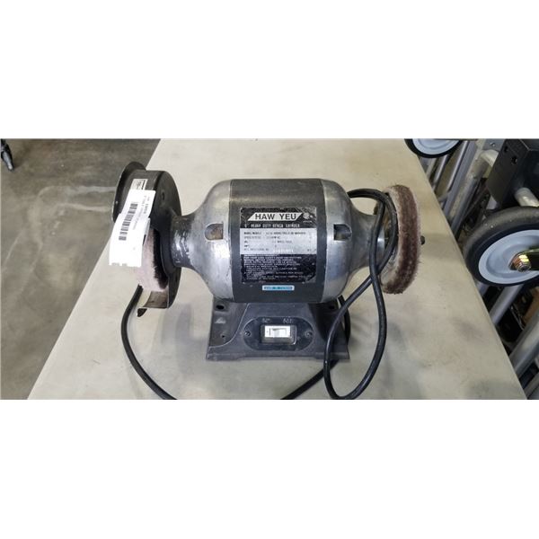 6" TABLE GRINDER. WORKING