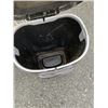 Image 5 : TWO GARBAGE CANS, DRYING RACK AND WORKING IRON
