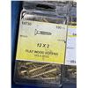 Image 2 : TRAY OF 12 X 2 FLAT WOOD SCREWS