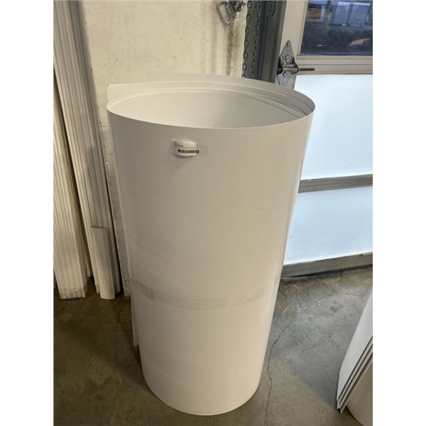 5 NEW SHEETS OF PLASTICIZED CARDBOARD SHEETS, 4FT X 8FT
