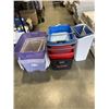 Image 1 : LOT OF STORAGE BINS AND TOTES