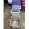 Image 2 : LOT OF STORAGE BINS AND TOTES