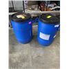 Image 1 : 2 50 LITRE FOOD GRADE PLASTIC DRUMS WITH LIDS