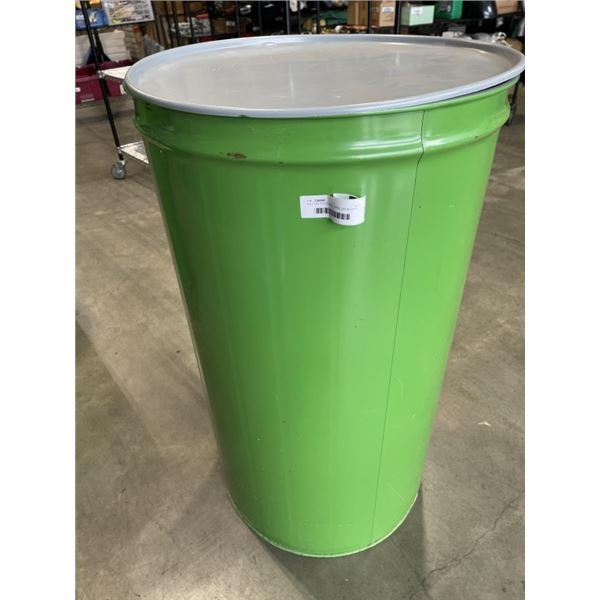 100 LITRE FOOD GRADE STEEL DRUM WITH LID