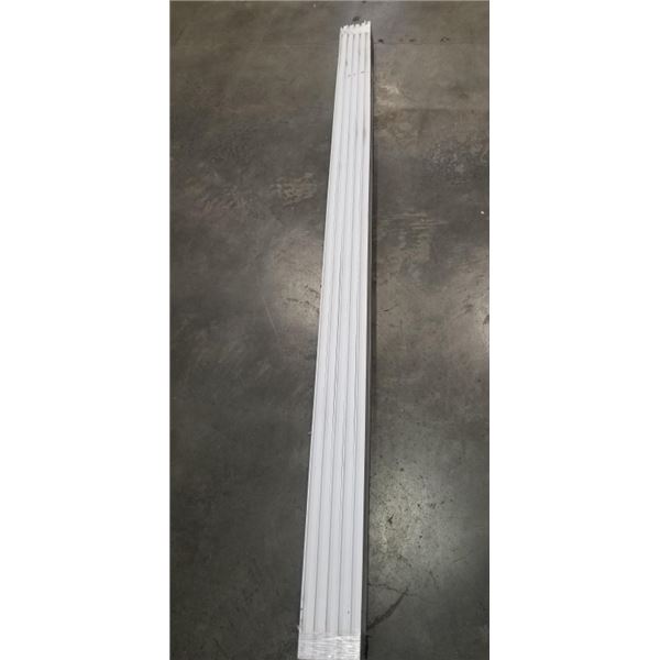 NEW 10 PCK 8FT WHITE BASEBOARD MOULDING