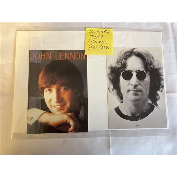 4 RARE JOHN LENNON POST CARDS