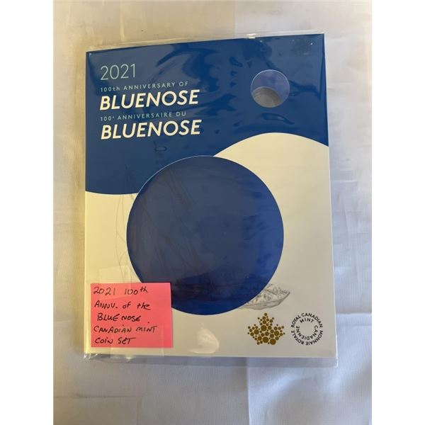 2021 100TH ANNIVERSARY OF THE BLUENOSE CANADIAN MINT COIN SET