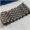 Image 1 : VINTAGE SILVER TONE W/ RHINESTONES BRACELET