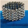 Image 2 : VINTAGE SILVER TONE W/ RHINESTONES BRACELET