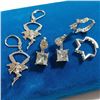 Image 2 : 3 PAIRS OF SILVER EARRINGS