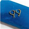 Image 2 : PAIR OF 18K GOLD OVERLAY EARRINGS