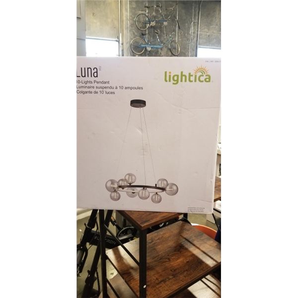 LIGHTICA LUNA 10 LIGHT PENDANT LIGHT