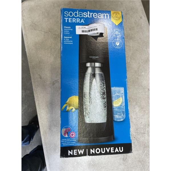 NEW SODA STREAM TERRA CLASSIC SPARKLING WATER MAKER