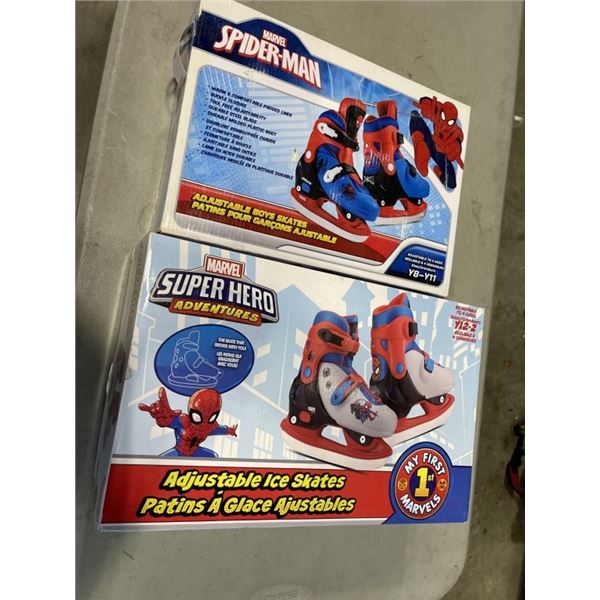 2 NEW PAIRS YOUTH SKATES - SIZE 8-11  AND 12-2