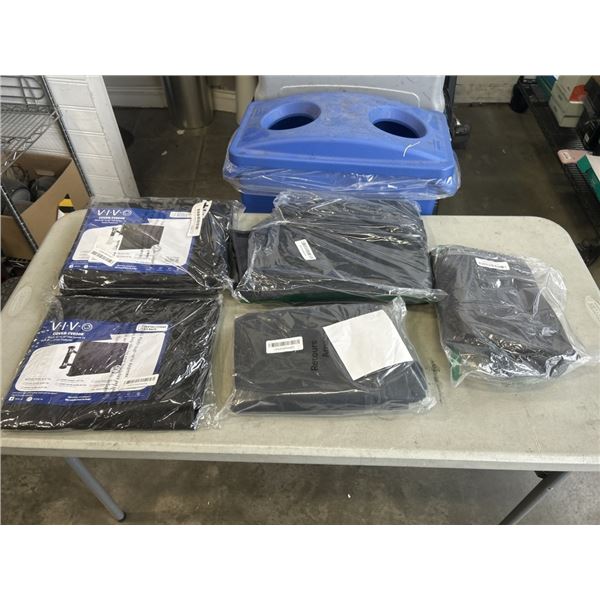 5 VIVO BLACK FLAT SCREEN TV COVER PROTECTORS