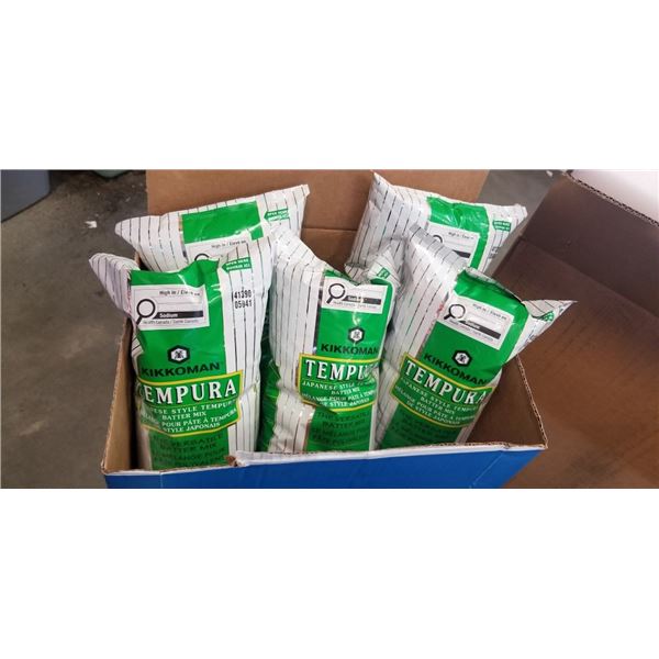 5 BAGS TEMPURA JAPANESE STYLE TEMPURA BATTER MIX. 2.27 KG EACH BAG