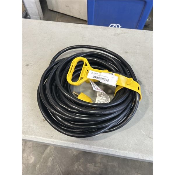 INDOOR/OUTDOOR 50 FT 3 PRONG GENERATOR 30 AMP EXTENSION CORD WITH HANDLE. 10AWG/3C