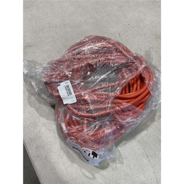 HEAVY DUTY 75 FT LIGHTED INDOOR / OUTDOOR 3-WIRE GROUNDED ORANGE  EXTENSION CORD. 14AWG/3C