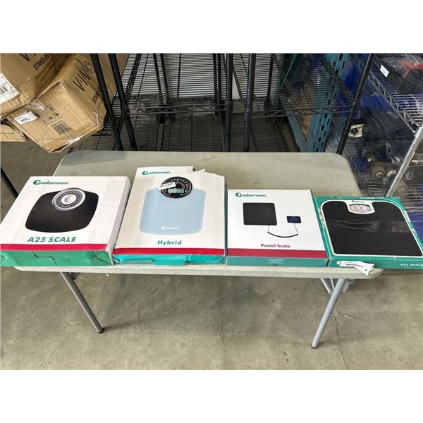 4 ADAMSON SCALES INCLUDING A21, A25, POSTAL AND HYBRID SCALES