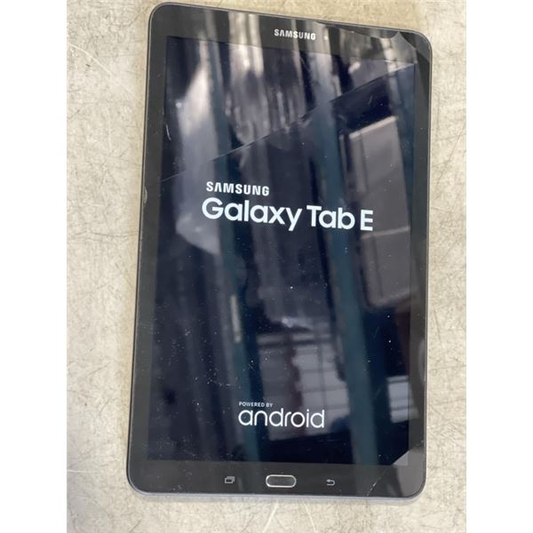 SAMSUNG 16 GIG TABLET. WORKING. HAS A COUPLE CRACKS ON SCREEN
