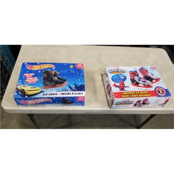 2 NEW PAIRS YOUTH SKATES - SIZE 8-11  AND 12-2