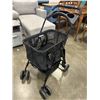 Image 2 : FOLDING SHOPPING CART WITH LIFT OUT BASKETS