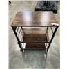 Image 1 : 3 TIER RUSTIC LOOK SIDE TABLE WITH POWER STATION