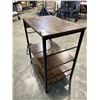 Image 3 : 3 TIER RUSTIC LOOK SIDE TABLE WITH POWER STATION