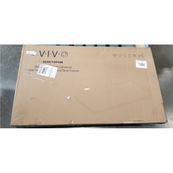 VIVO BLACK 43" X 24" UNIVERSAL TABLE TOP