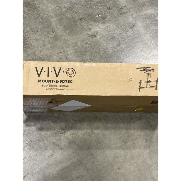 VIVO BLACK ELECTRIC FLIP DOWN CEILING TV MOUNT