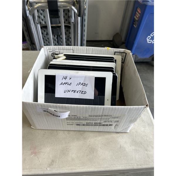 14 APPLE IPADS. UNTESTED
