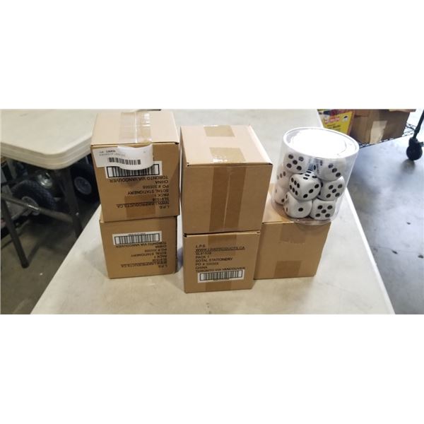 6 BOXES OF LARGE DICE