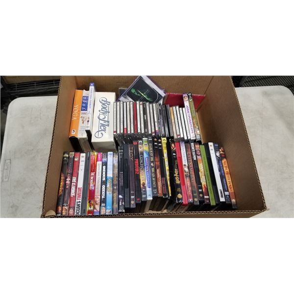 TRAY OF DVDS