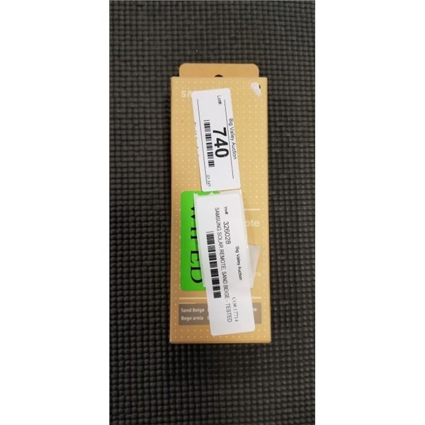 SAMSUNG SOLAR REMOTE, SAND BEIGE - TESTED WORKING, RETAIL $69