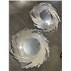 Image 1 : 2 NEW ROUND DECORATIOVE MIRRORS 34 INCH DIAMETER