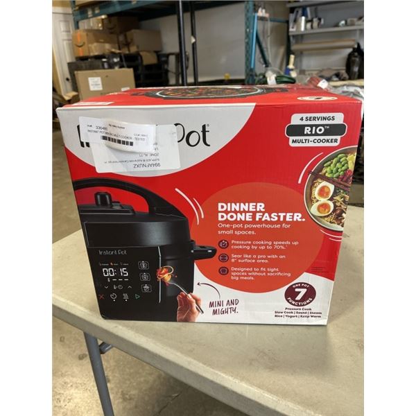 INSTANT POT MINI RIO MULTI COOKER - TESTED WORKING, RETAIL $129