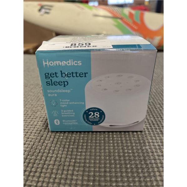 HOMEDICS SLEEP AURA SOUND MACHINE - TESTED WORKING