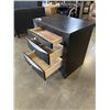 Image 3 : BLACK 3 DRAWER NIGHTSTAND