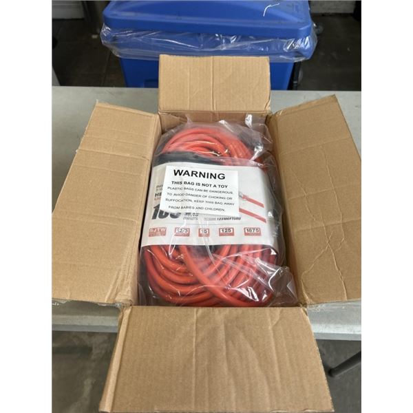 100 FOOT HEAVY DUTY ORANGE LIGHTED EXTENSION CORD. 12AWG/3C